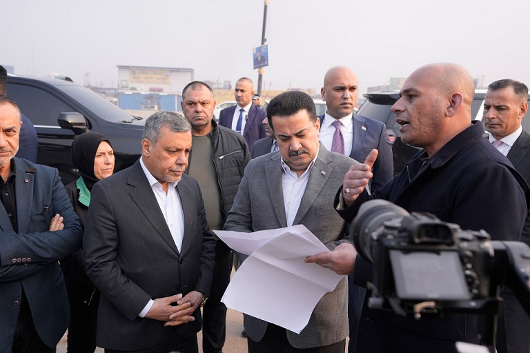 رئيس الوزراء يوجه بالإسراع في حل التعارضات لمشروع تأهيل مدخل بغداد – واسط