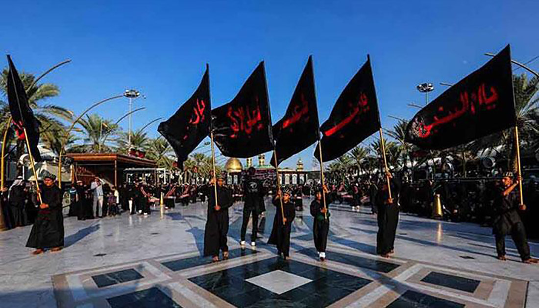 اول موكب حسيني للمتحدثين باللغة الإنكليزية في كربلاء المقدسة