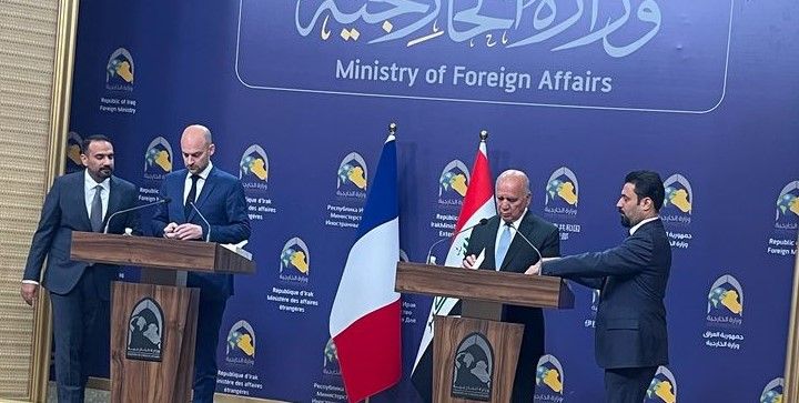 وزير الخارجية الفرنسي: باريس لديها علاقات وثيقة مع العراق وتقف إلى جانبه